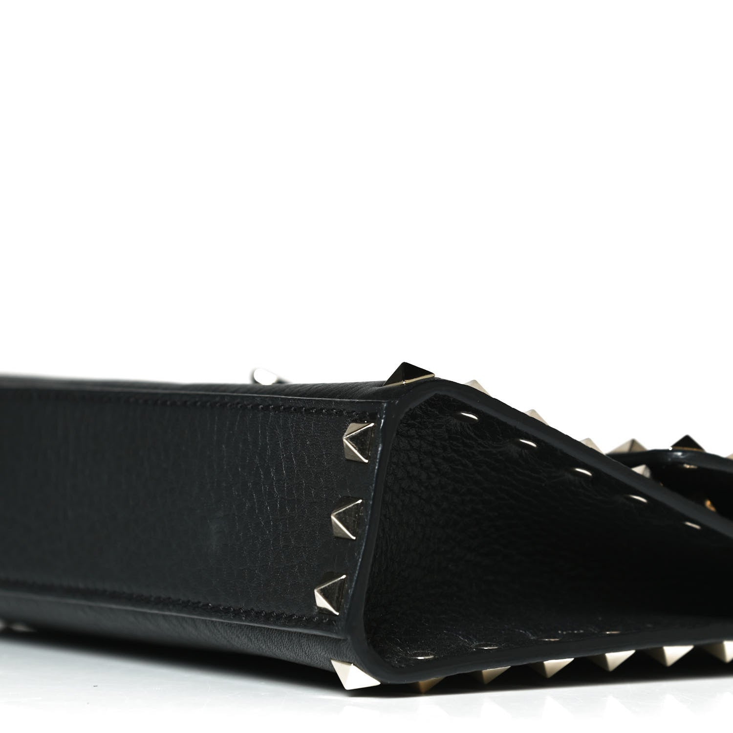 Valentino Garavani Pebbled Calfskin Medium Rockstud Flip Lock Crossbody Bag Black 10 of 10