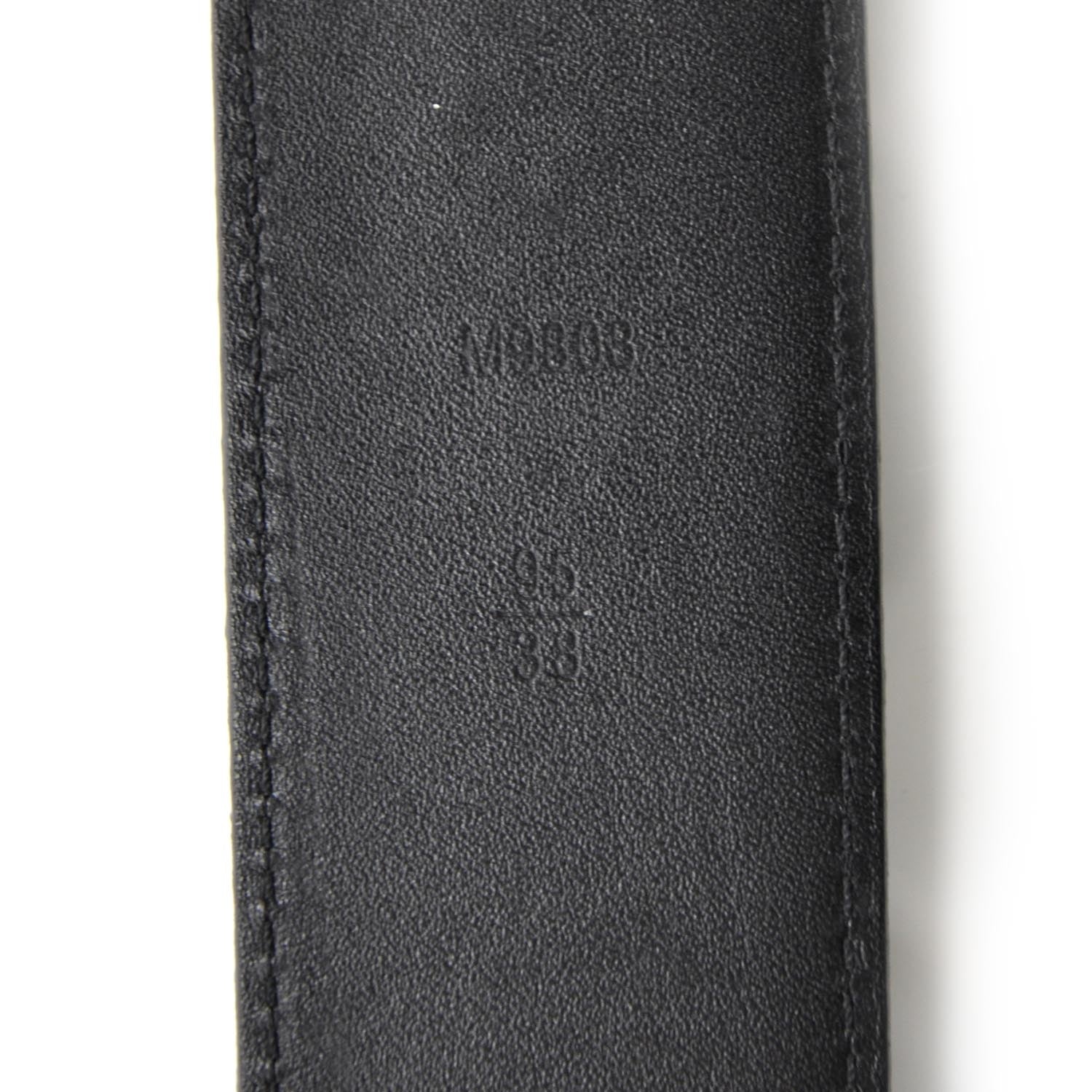Louis Vuitton Damier Graphite LV Initiales Belt 95 38 5 of 6