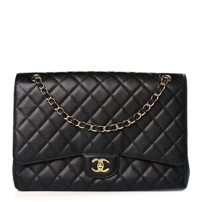Chanel Caviar Quilted Maxi Single Flap Black 1 of 9