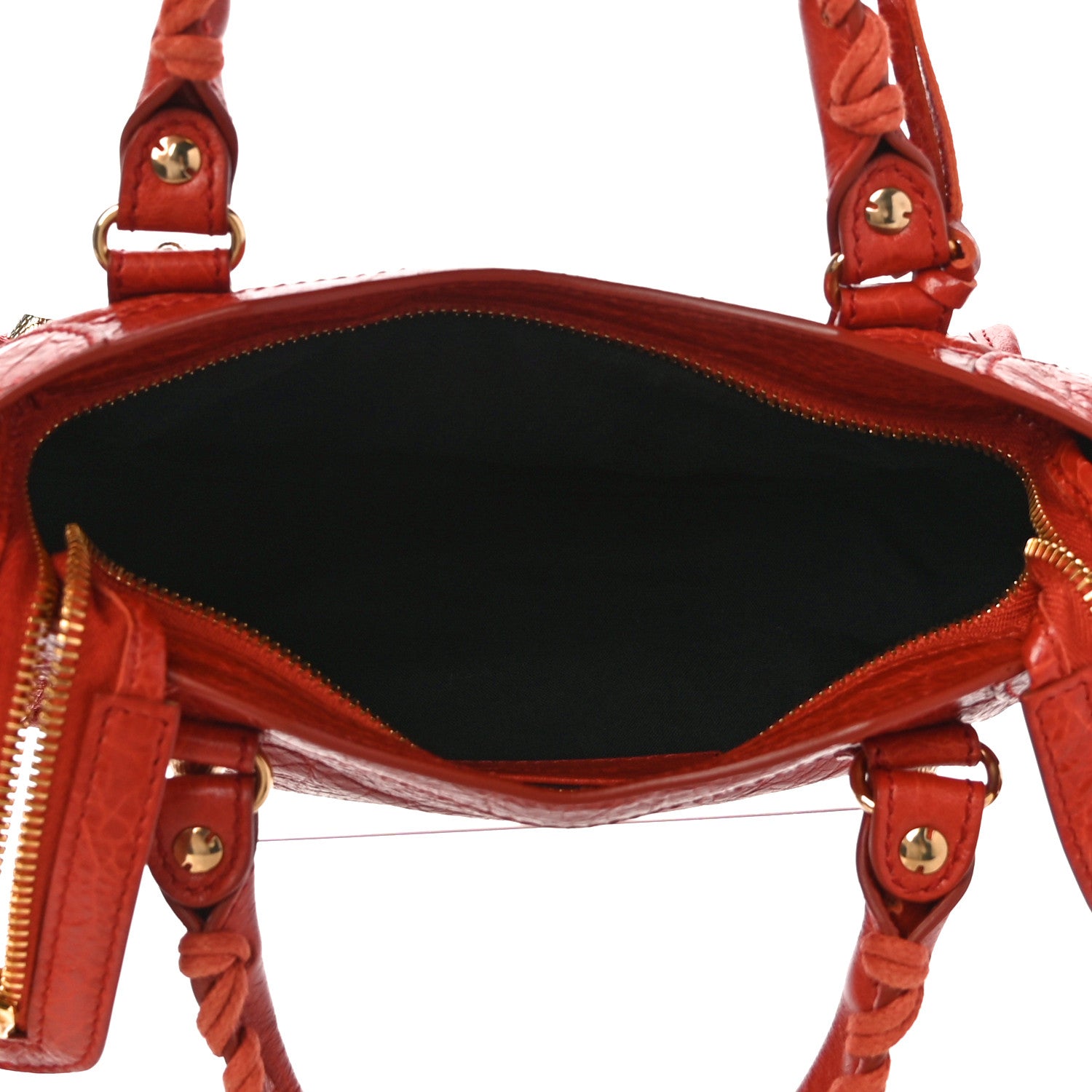 Balenciaga Agneau Giant 12 Gold Hardware Mini City Rouge Ambre 4 of 9