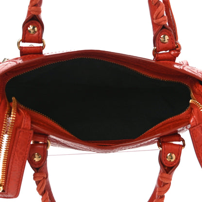 Balenciaga Agneau Giant 12 Gold Hardware Mini City Rouge Ambre 4 of 9