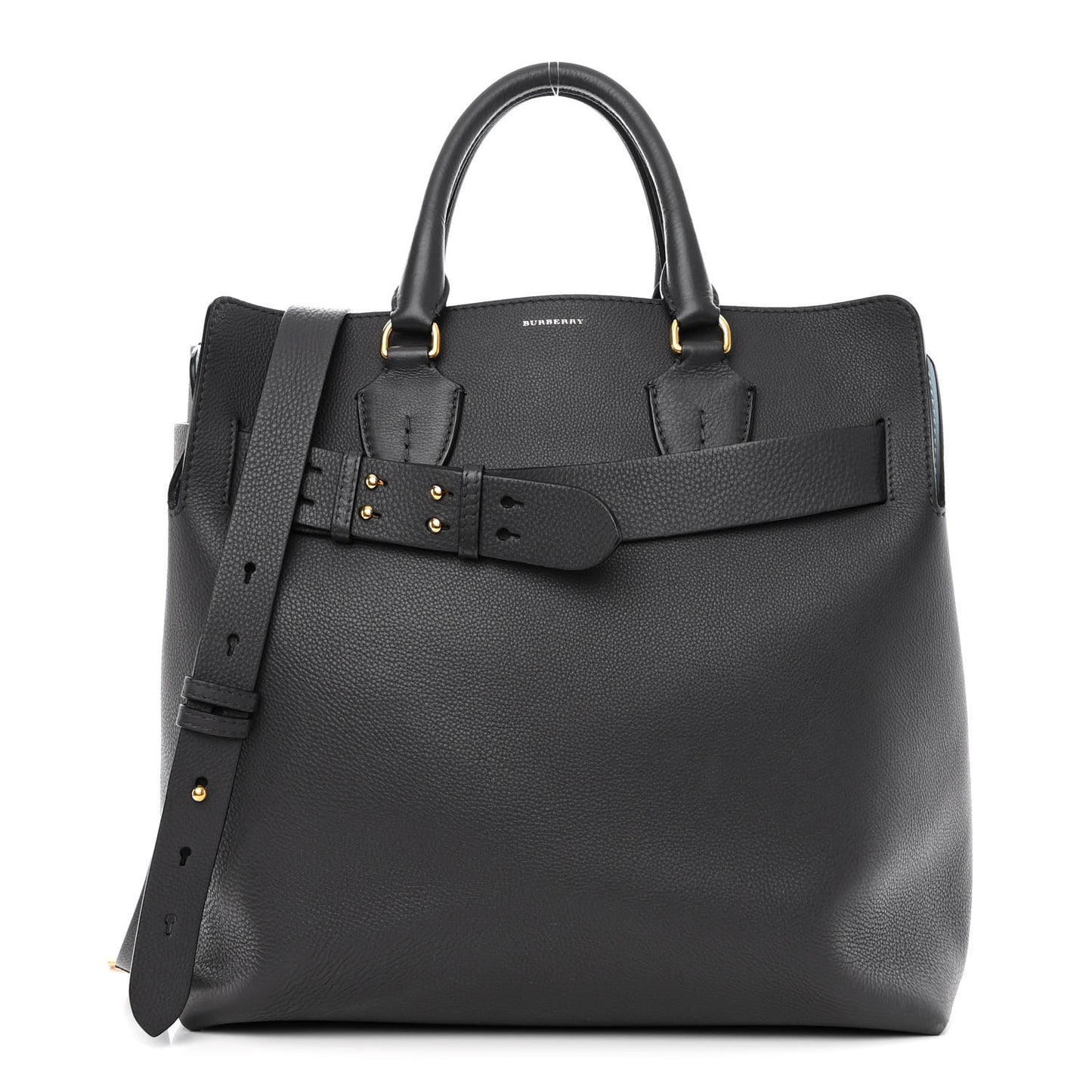 Marais Calfskin Large Belt Bag Charcoal Grey