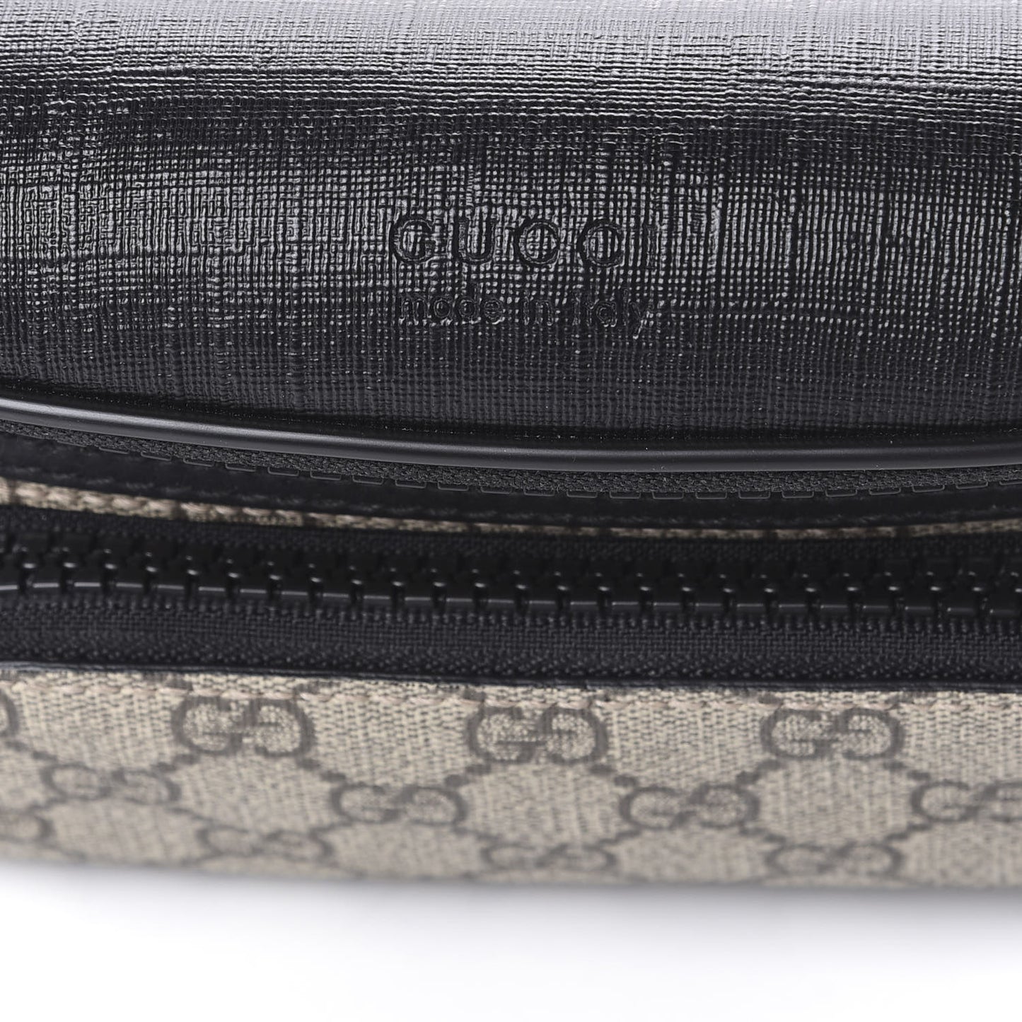 GG Supreme Monogram Belt Bag Black