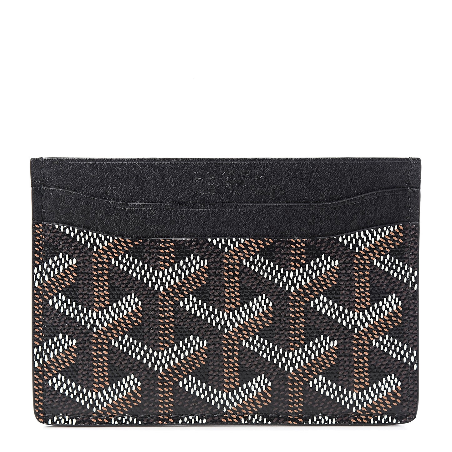 Goyardine Saint Sulpice Card Holder Black