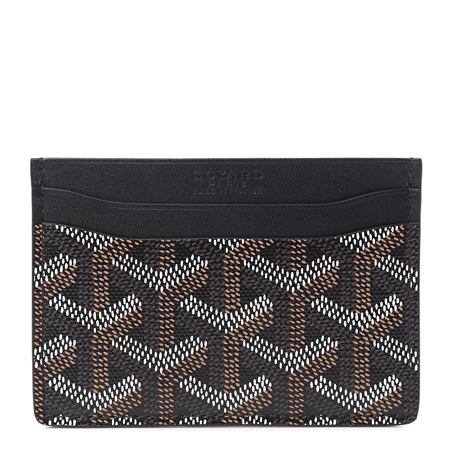 Goyard Goyardine Saint Sulpice Card Holder Black 1 of 6