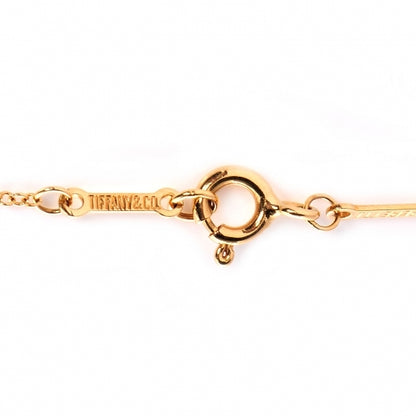 Tiffany 18K Yellow Gold Diamond .25ct Elsa Peretti Diamonds by the Yard Pendant Necklace 5 of 12