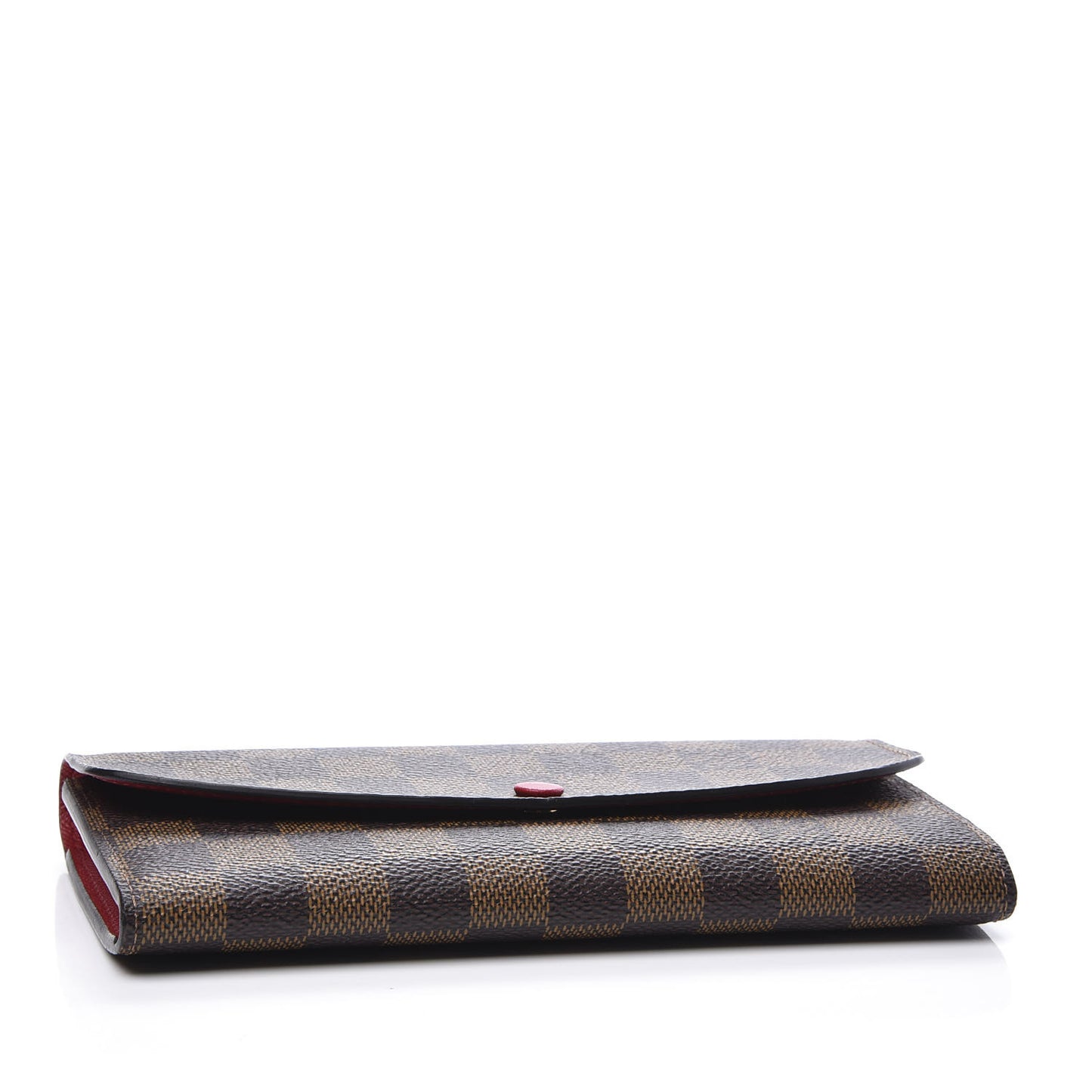 Damier Ebene Emilie Wallet Red