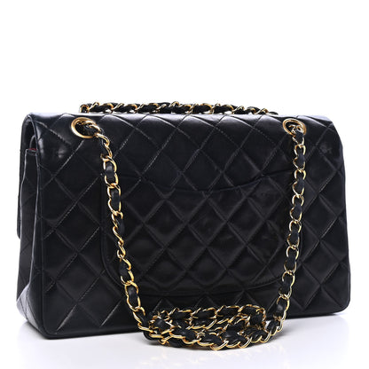 Chanel Lambskin Quilted Medium Double Flap Black 2 of 4