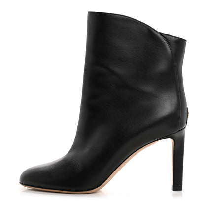 Jimmy Choo Calfskin Karter 85 Booties 37.5 Black 1 of 8