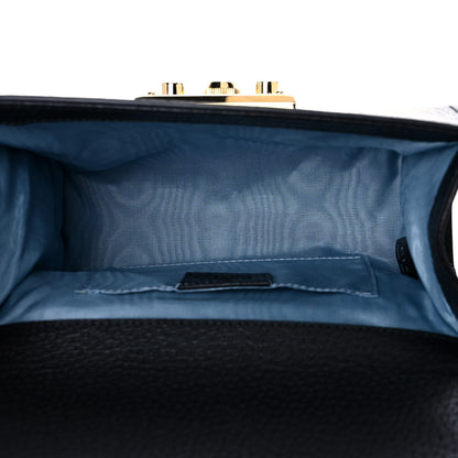 Gucci Grained Calfskin Bee Star Small Padlock Shoulder Bag Black 4 of 10
