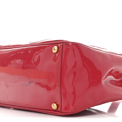 Chanel Patent CC Mini Tote Red 10 of 12