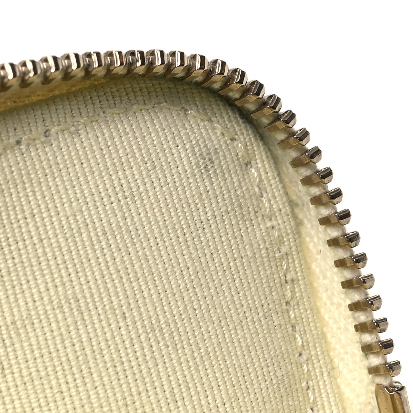 Caviar Quilted Zip Card Holder Wallet Light Yellow