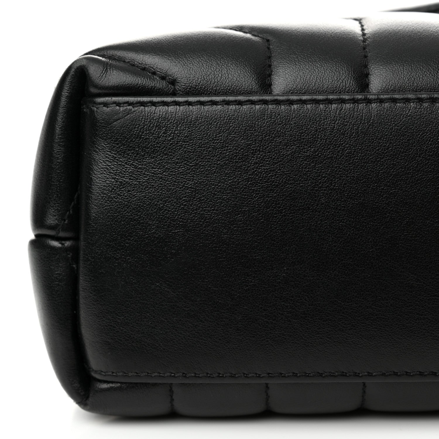 Saint Laurent Calfskin Y Quilted Monogram Small Loulou Chain Satchel Black 11 of 13
