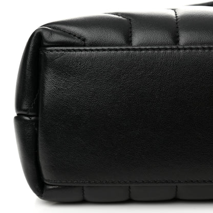 Saint Laurent Calfskin Y Quilted Monogram Small Loulou Chain Satchel Black 11 of 13