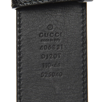 Gucci Textured Calfskin Double G 40mm Belt 110 44 Black 7 of 8