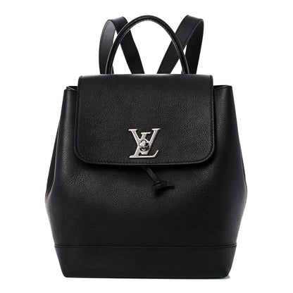 Louis Vuitton Calfskin Lockme Backpack Black 1 of 16
