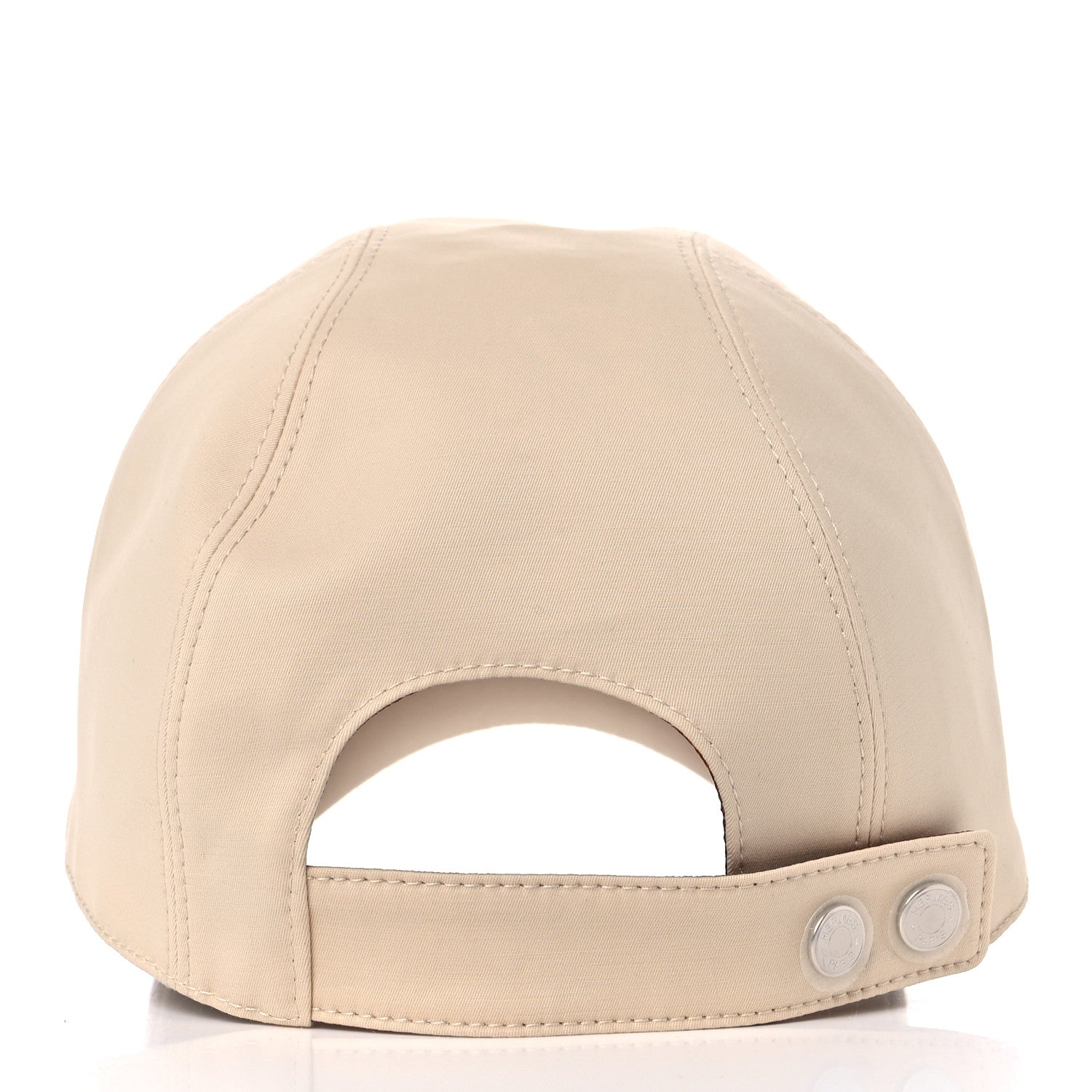 Hermes Cotton Davis H Primavera Hat 57 White Creme 4 of 7