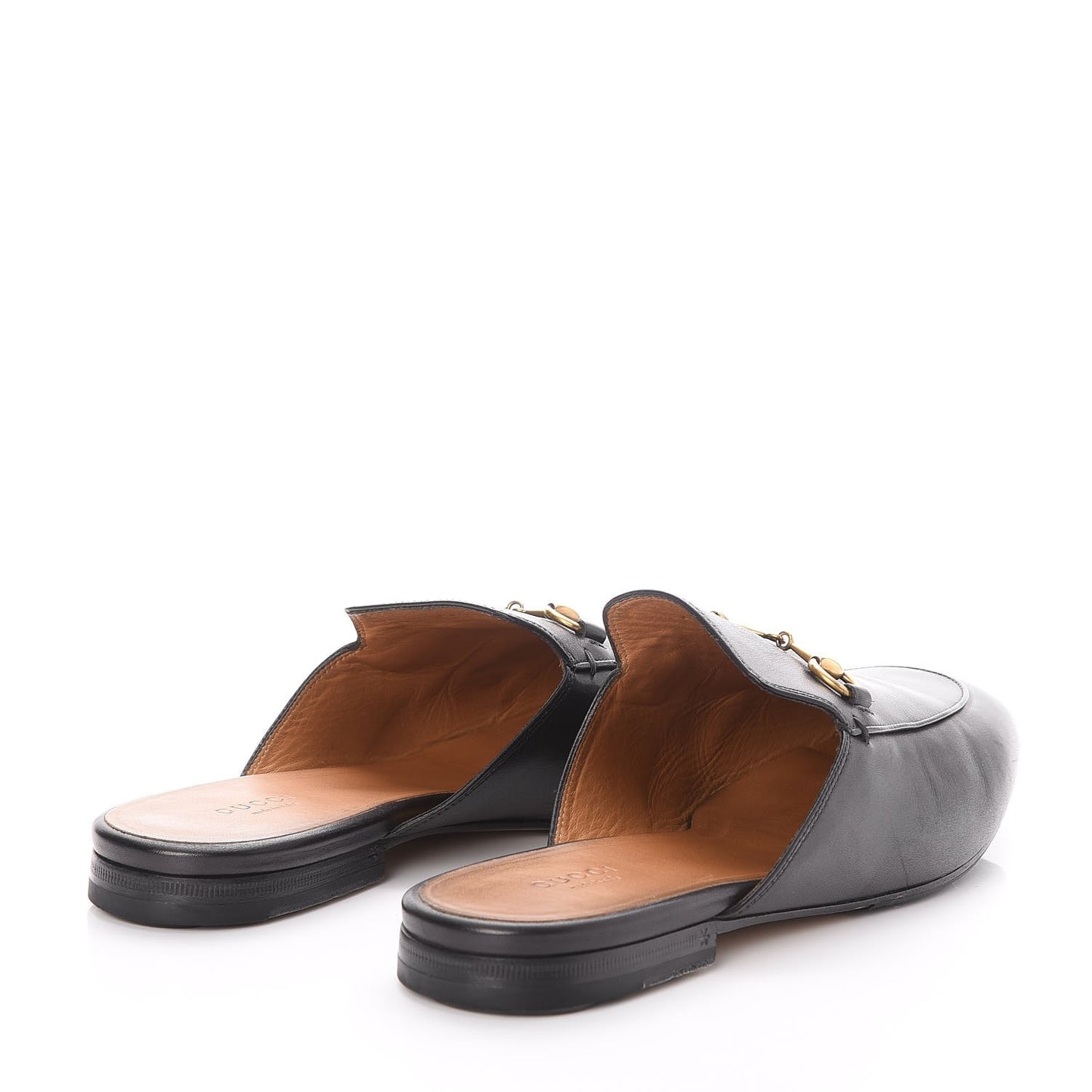 Calfskin Princetown Slippers Mules 40.5 Black