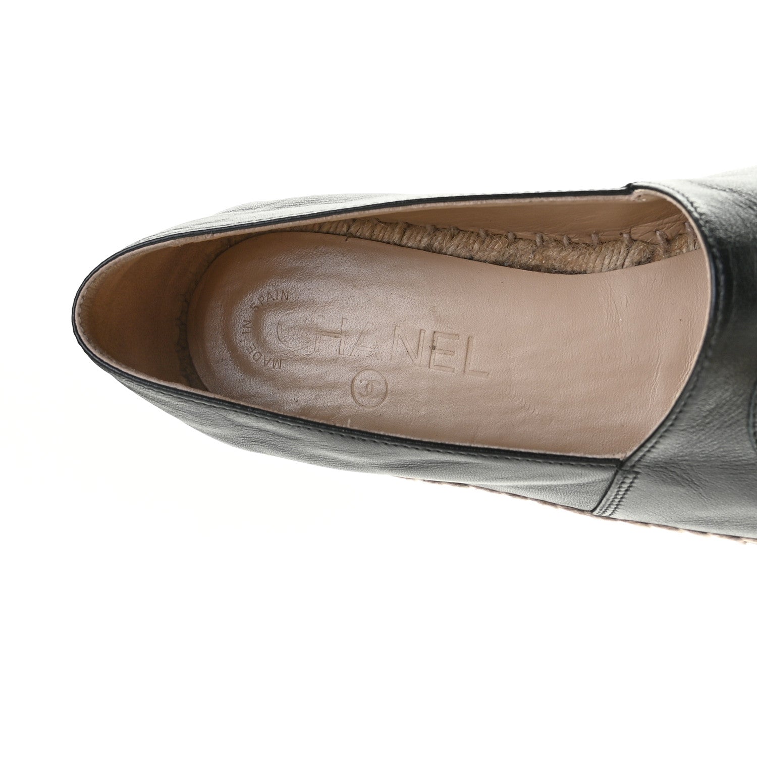 Chanel Lambskin CC Espadrilles 38 Black 8 of 15