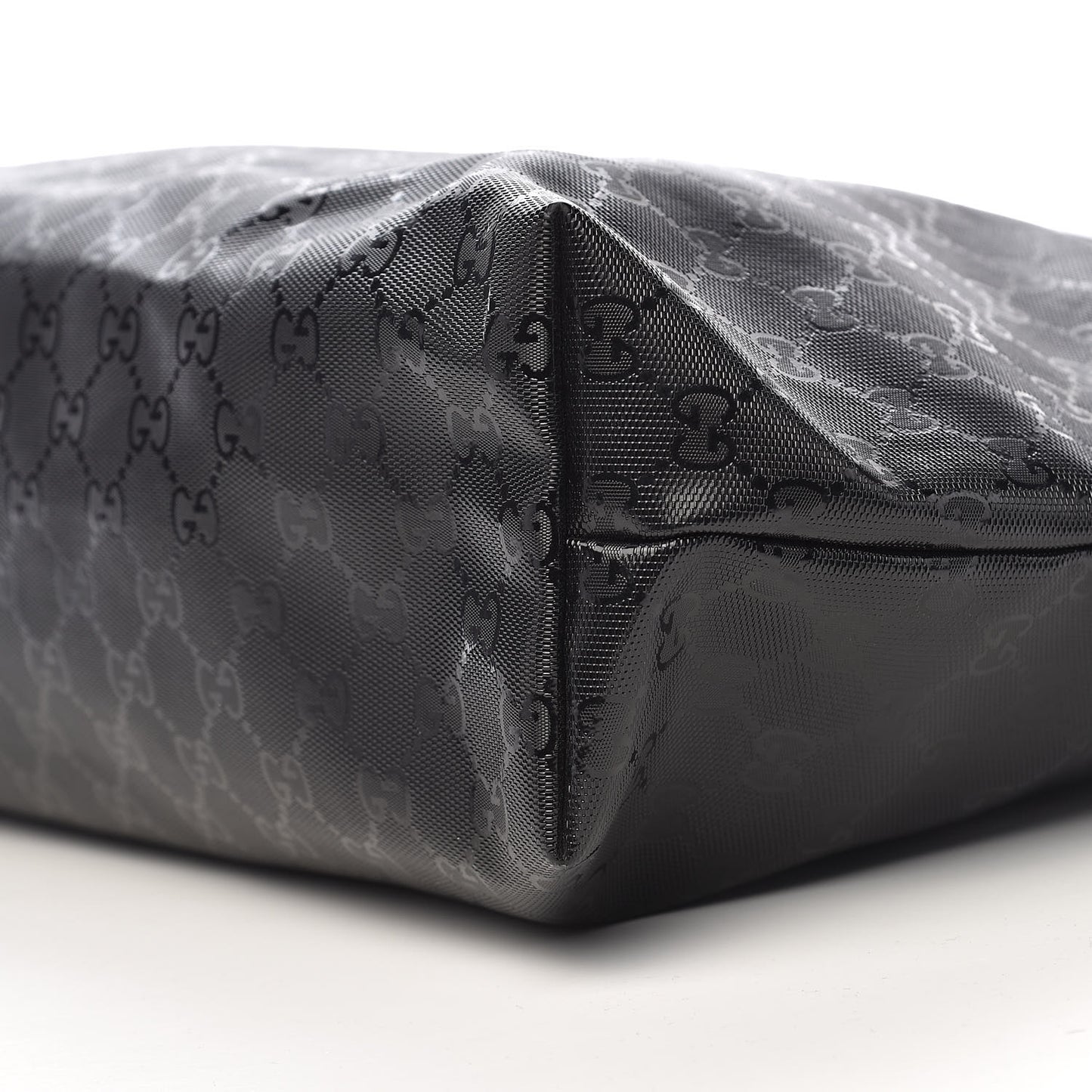 Imprime Monogram Medium Zippered Shopping Tote Black