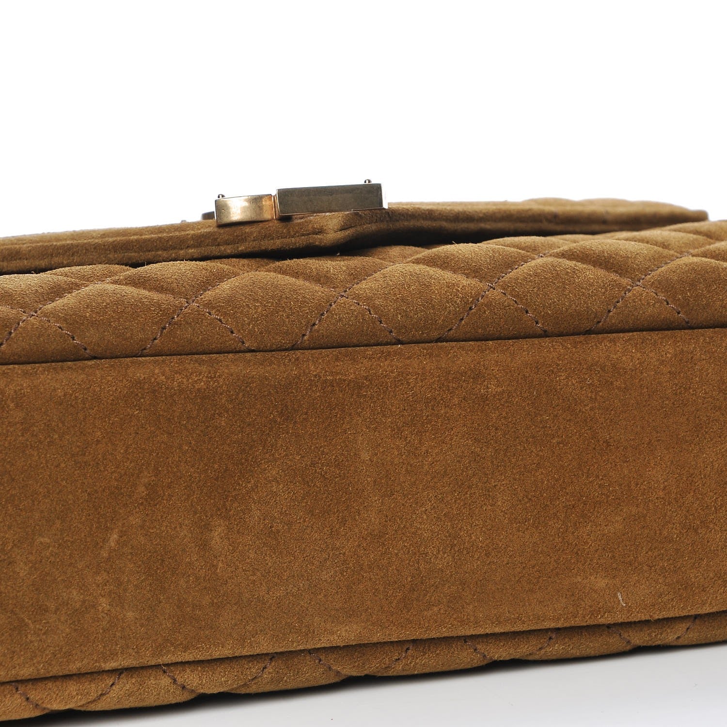 Saint Laurent Suede Tri-Quilt Monogram Medium College Bag Ochre 9 of 10