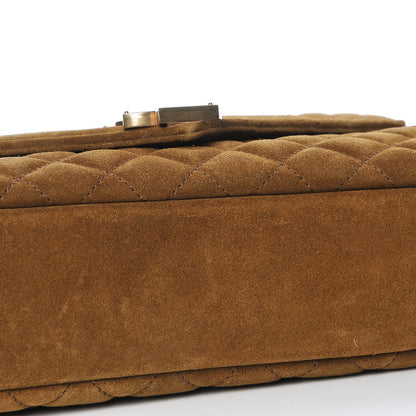 Saint Laurent Suede Tri-Quilt Monogram Medium College Bag Ochre 9 of 10