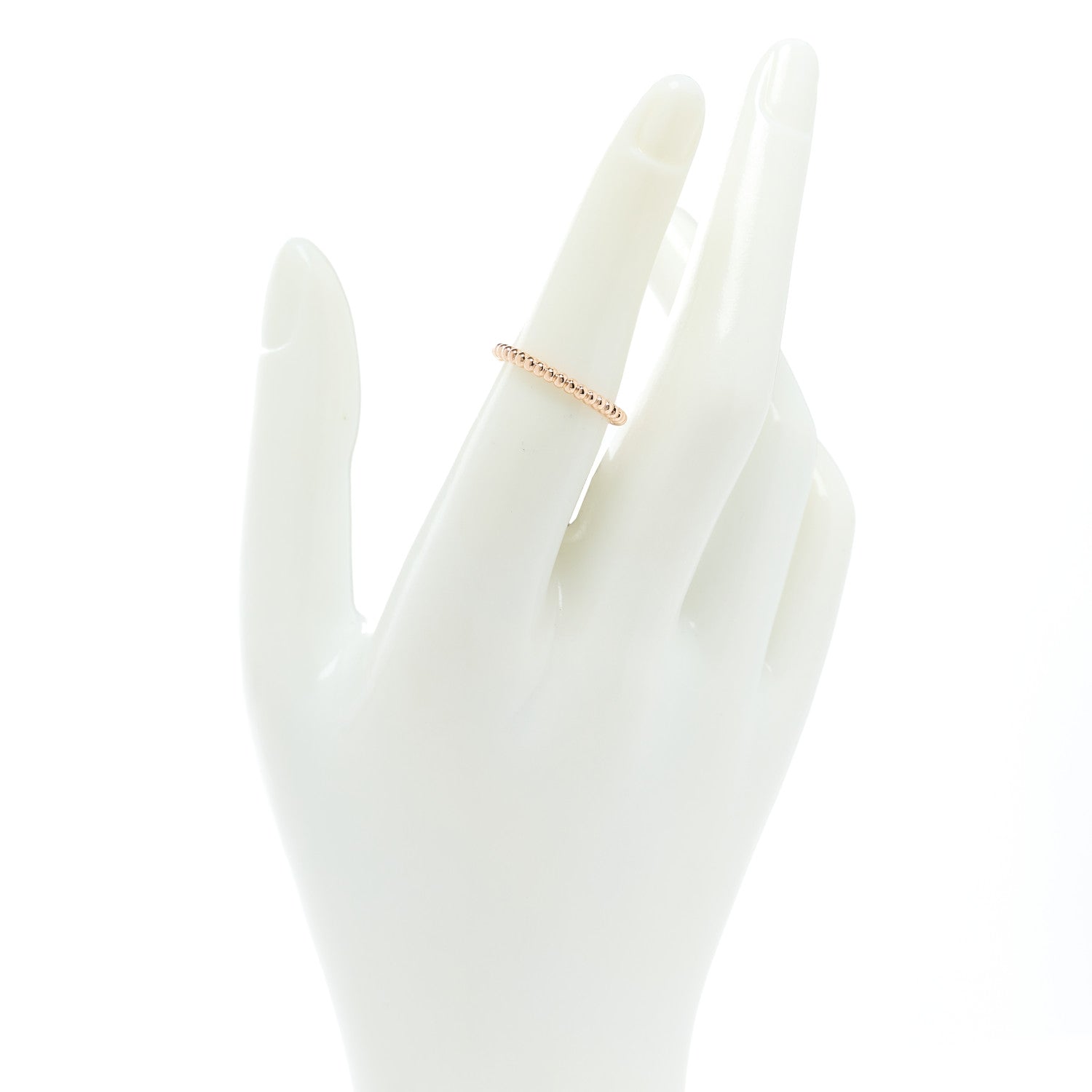 Van Cleef & Arpels 18K Rose Gold Small Perlee Ring 52 6 3 of 5