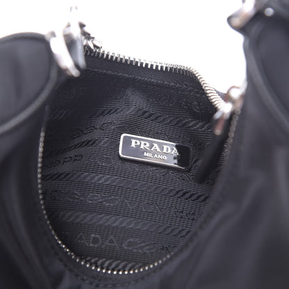 Prada Nylon Re-Edition 2005 Shoulder Bag Black 8 of 10