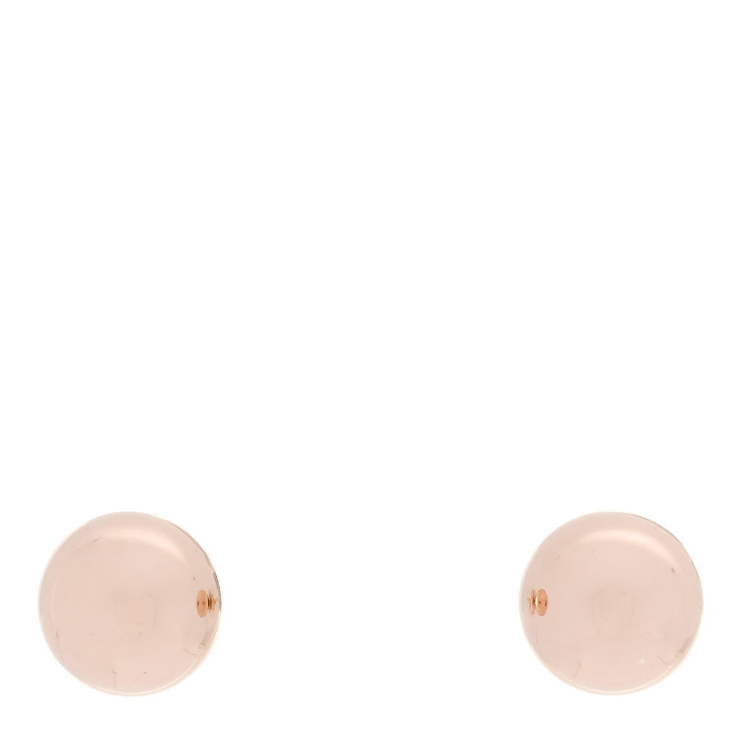 Tiffany 18K Rose Gold 8mm HardWear Ball Earrings 1 of 4