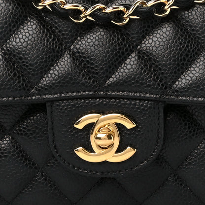 Chanel Caviar Quilted Small Double Flap Black 9 of 11