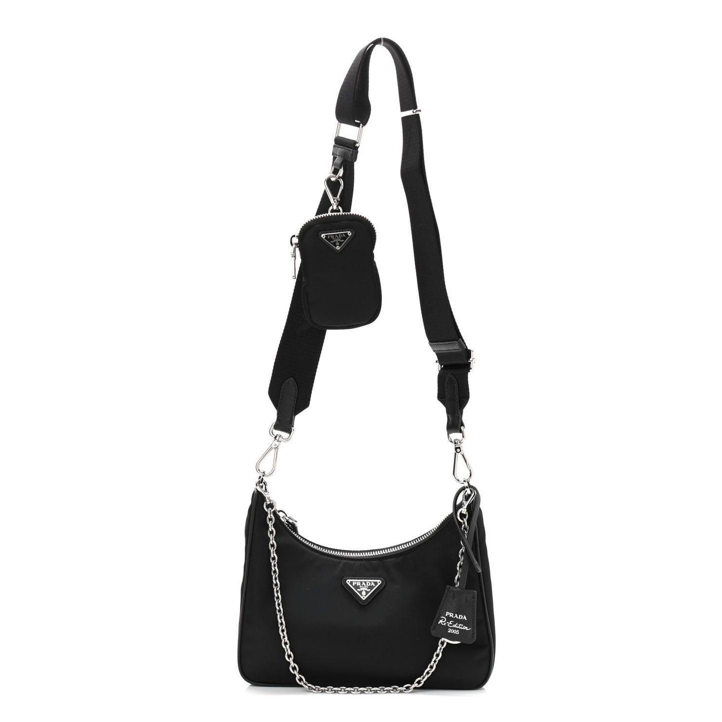 Nylon Re-Edition 2005 Shoulder Bag Black