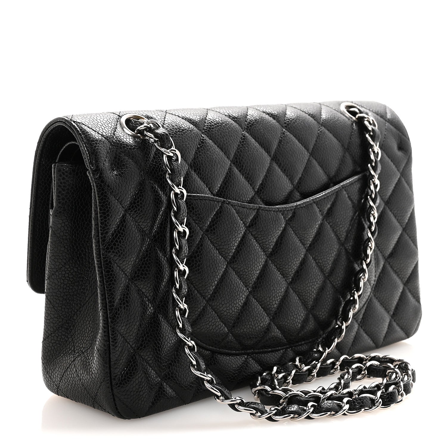 Chanel Caviar Quilted Medium Double Flap Black 3 of 10