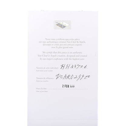 Van Cleef & Arpels 18K White Gold Satin Diamond Pave Bezel 25mm Charms Quartz Watch 11 of 11