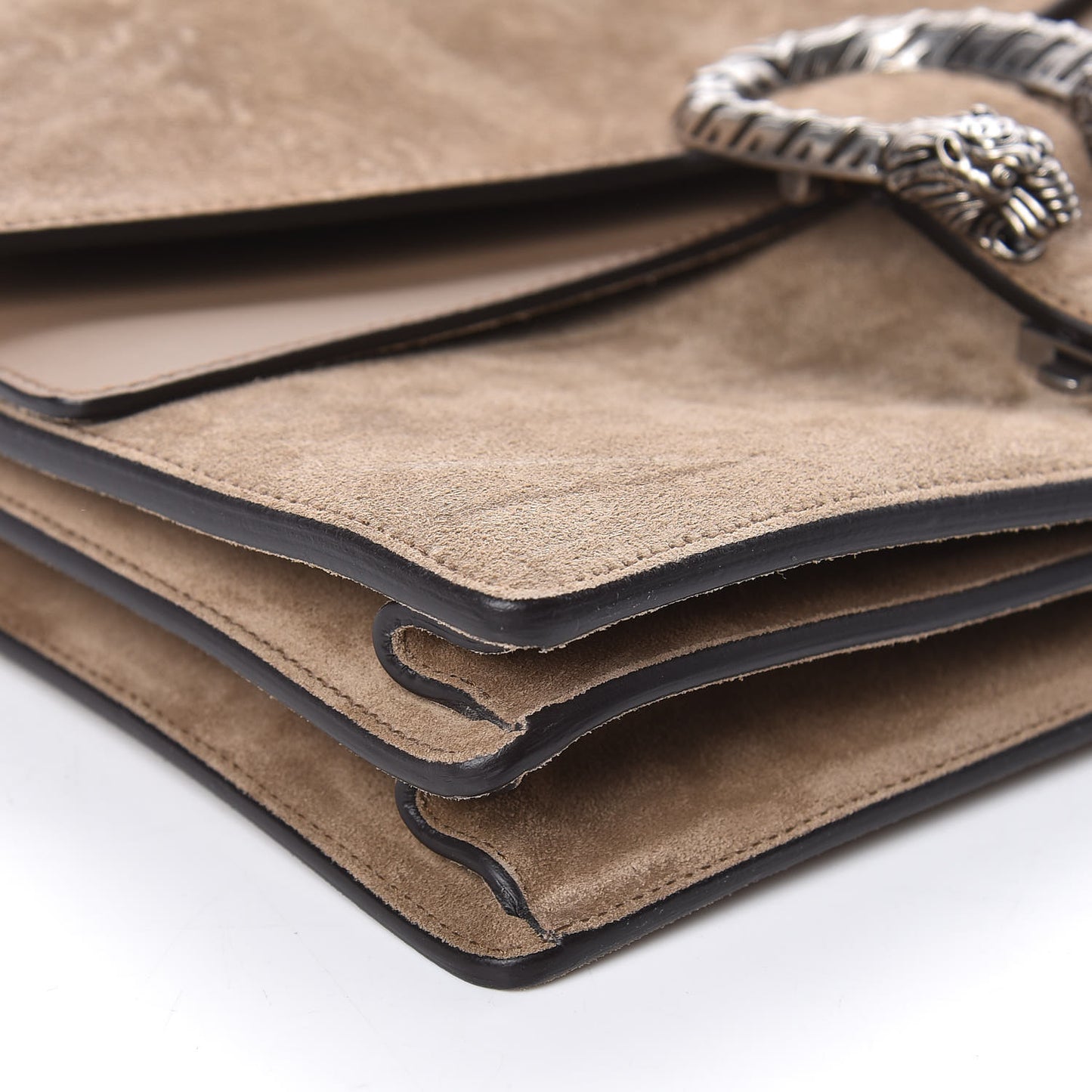 Suede Medium Dionysus Shoulder Bag Taupe