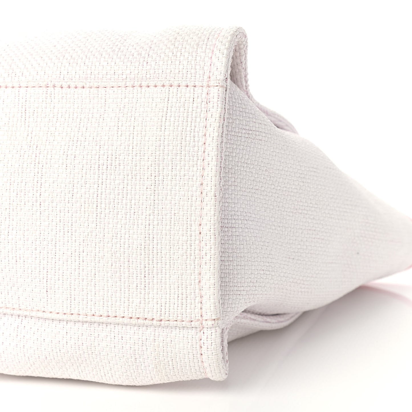 Woven Straw Raffia Medium Deauville Tote Pink