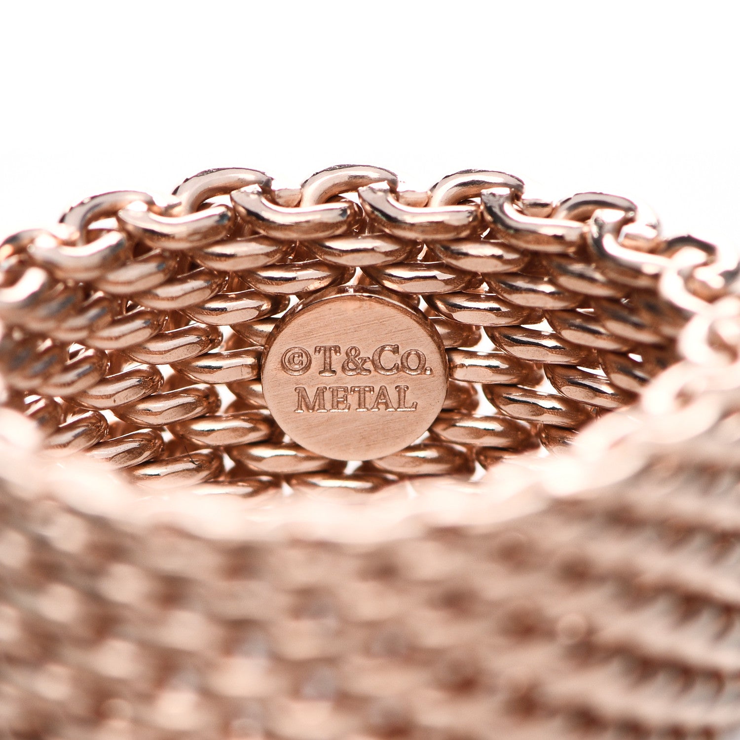 Tiffany Rubedo Somerset Mesh Ring 53 6.5 4 of 5