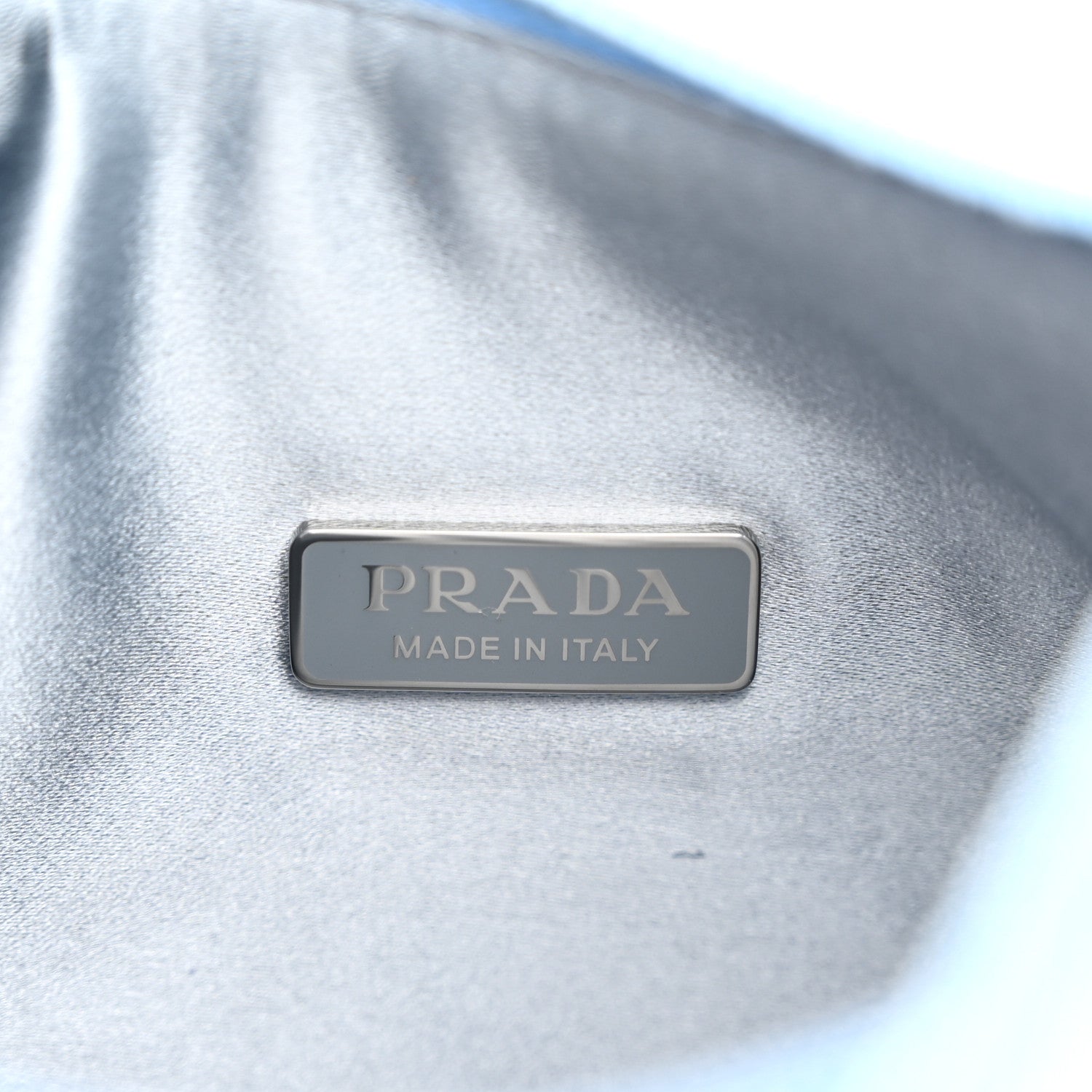 Prada Satin Crystal Mini Re-Edition 2000 Bag Celeste 6 of 10