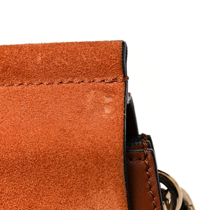 Chloe Suede Calfskin Medium Faye Shoulder Bag Tobacco 14 of 17
