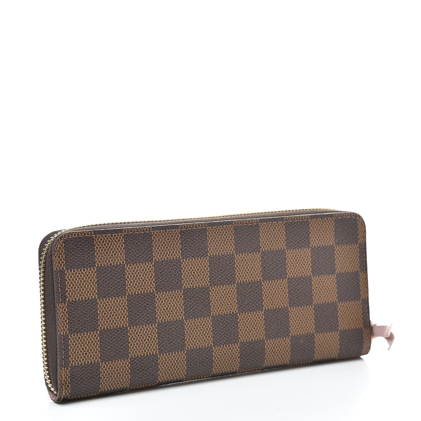 Damier Ebene Clemence Wallet Rose Ballerine