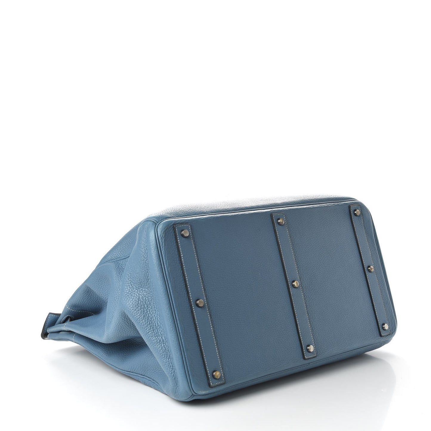 Taurillon Clemence HAC Travel Birkin 50 Blue Jean
