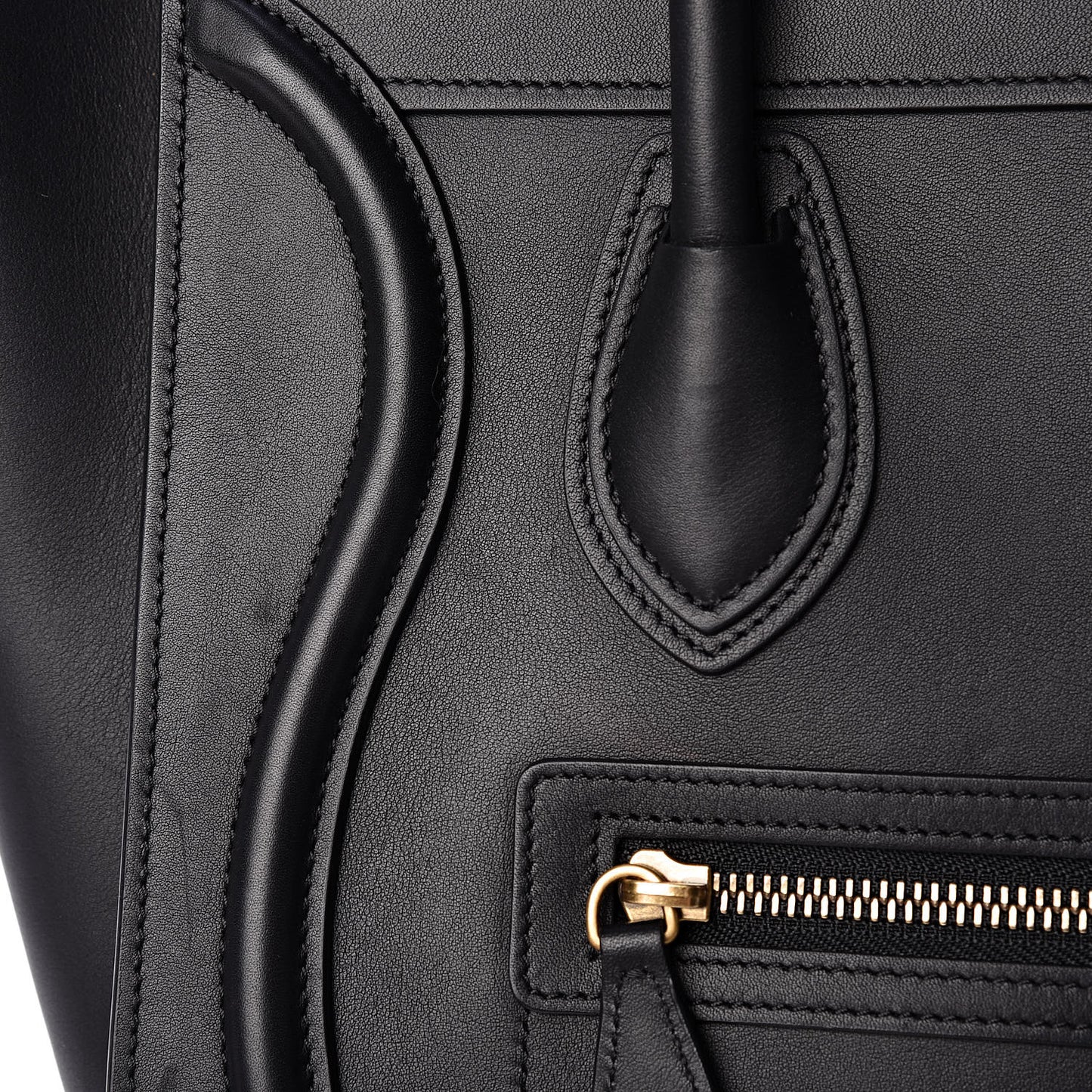 Smooth Calfskin Micro Luggage Black