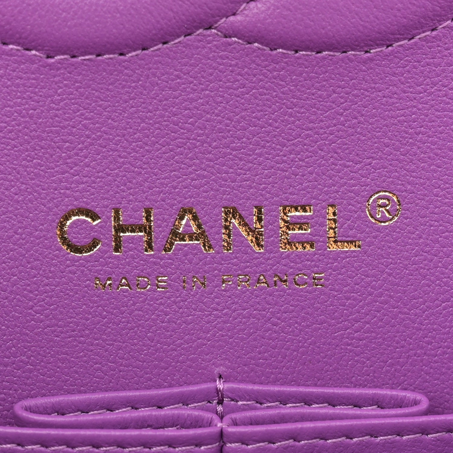 Chanel Caviar Quilted Medium Double Flap Purple 6 of 11