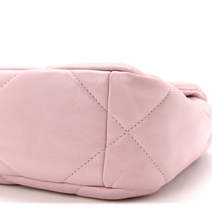 Chanel Lambskin Quilted Medium Chanel 19 Flap Light Pink 10 of 10