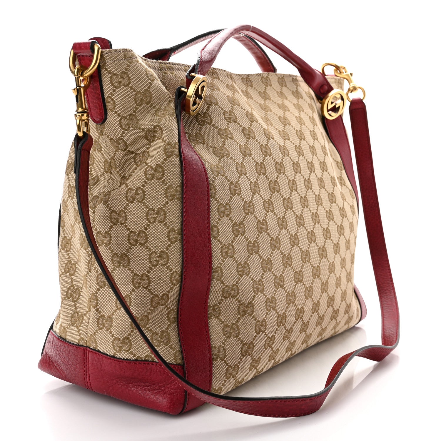 Gucci Monogram Medium Miss GG Top Handle Bag Dark Red 3 of 10