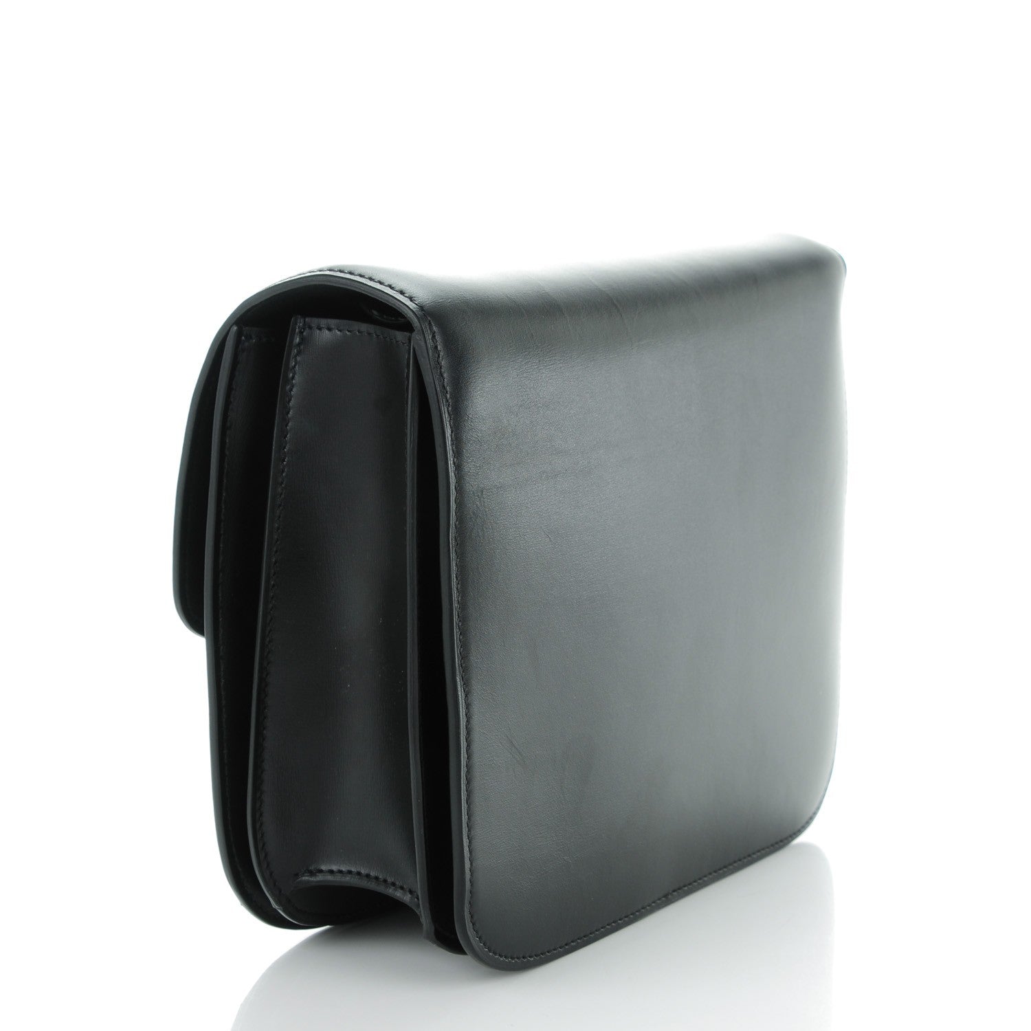 Celine Box Calfskin Medium Classic Box Flap Bag Black 3 of 7