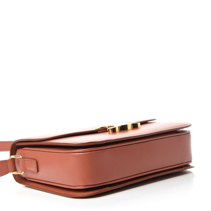 Celine Shiny Calfskin Medium Triomphe Terracotta 4 of 12