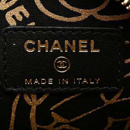 Chanel Lambskin Quilted Zip Around Classic Coin Purse Black 6 of 7