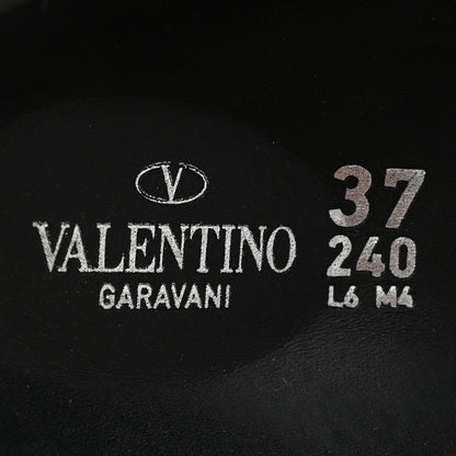 Valentino Garavani Calfskin VLTN Birkenstock Slide Sandals 37 Black 8 of 11