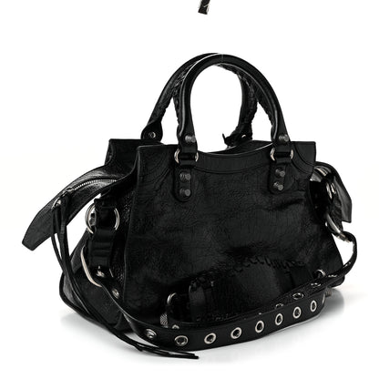 Balenciaga Agneau Arena Small Neo Cagole City Handbag Black 4 of 11