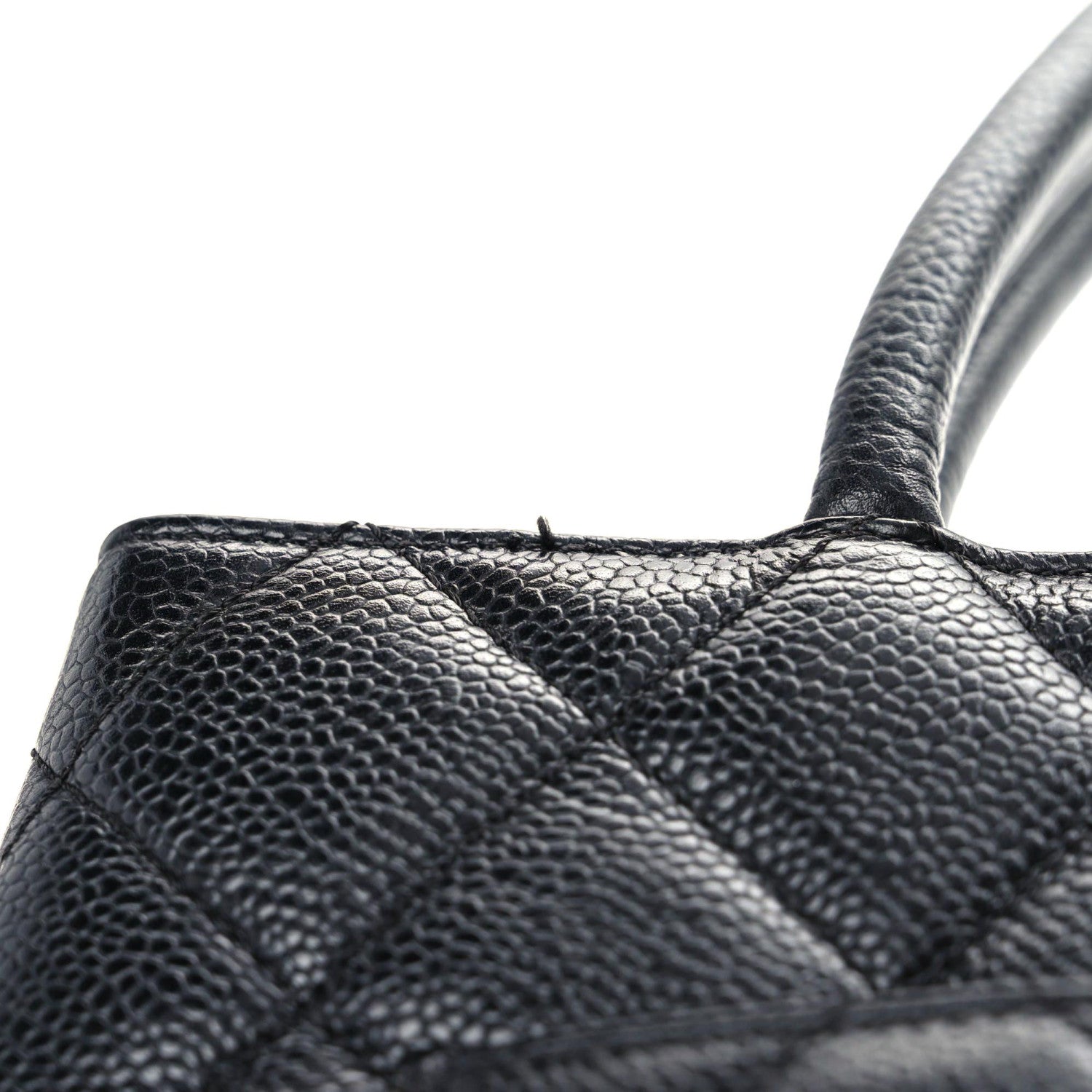 Chanel Caviar Quilted Medallion Tote Black 9 of 12